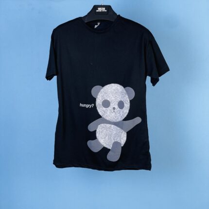 Hungry Panda Oversize Tşört Siyah